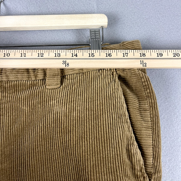 Brooks Brothers Clark Fit Corduroy Pants Mens 38x32 (36x30) Tan Classic - Picture 5 of 15